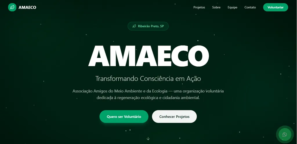 Projeto AMAECO — ONG / Meio Ambiente